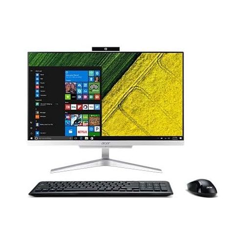 에이서 2019 Acer Aspire All-in-One 23.8 FHD Desktop | Intel Quad Core i5-8250U (Beat i7-7500U) | 16GB DDR4 Memory | 512GB SSD Boot + 1TB HDD | 802.11ac | USB 3.1 | Wireless Keyboard & Mou