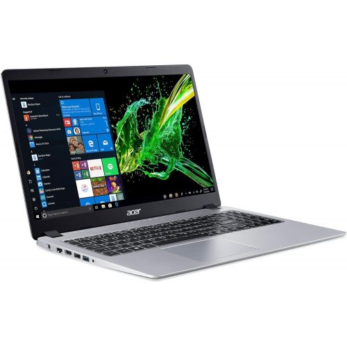 에이서 Acer Aspire 5 Slim Laptop, 15.6 inches Full HD IPS Display, AMD Ryzen 3 3200U, Vega 3 Graphics, 4GB DDR4, 128GB SSD, Backlit Keyboard, Windows 10 in S Mode, A515 43 R19L, Silver