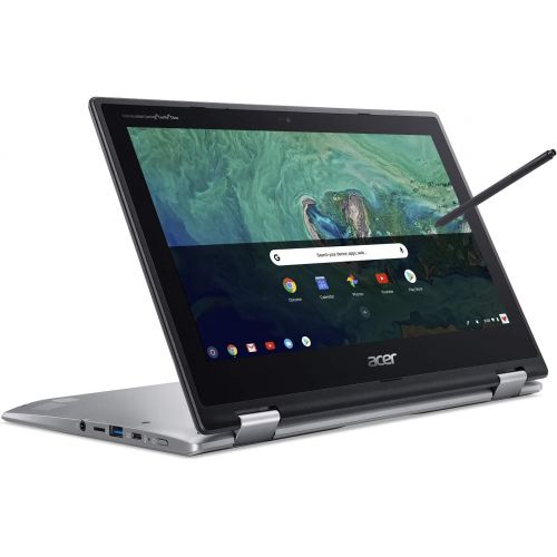 에이서 Acer Chromebook Spin 11 Convertible Laptop, Intel Celeron N3350, 11.6 HD Touch Display, 4GB DDR4, 32GB eMMC, 802.11ac WiFi, Wacom EMR Pen, Sleeve, CP311-1HN-C2DV