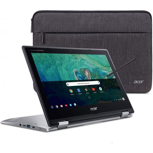 에이서 Acer Chromebook Spin 11 Convertible Laptop, Intel Celeron N3350, 11.6 HD Touch Display, 4GB DDR4, 32GB eMMC, 802.11ac WiFi, Wacom EMR Pen, Sleeve, CP311-1HN-C2DV