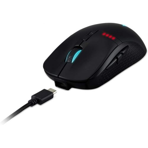 에이서 Acer Predator Cestus 350 Wireless Gaming Mouse: NVIDIA Reflex - Up to 16000 DPI - RGB Lighting - 8 Programmable Buttons - On-Board Memory - 5 Profile Settings - Pixart 3335 Sensor