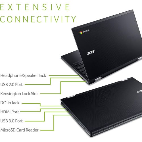 에이서 [아마존베스트]Acer Chromebook R 11 Convertible Laptop, Celeron N3060, 11.6 HD Touch, 4GB DDR3L, 32GB eMMC, C738T-C7KD