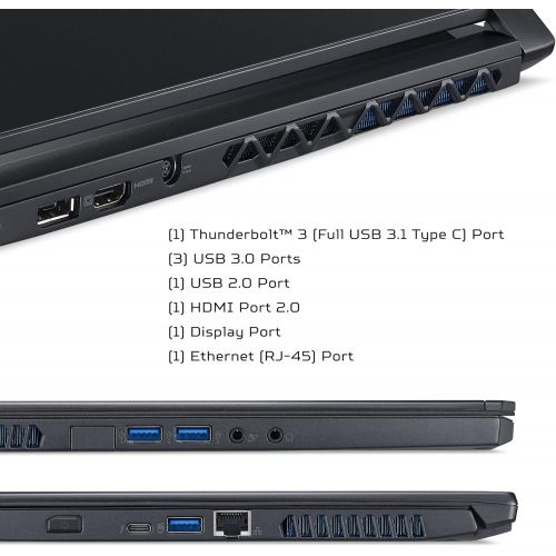 에이서 Acer Predator Triton 700 PT715-51-732Q Ultra-Thin Gaming Laptop, 15.6” FHD 120Hz G-SYNC, i7-7700HQ, Overclockable GeForce GTX 1080 8GB MAX-Q Design, 32GB DDR4, 512GB SSD (256GBx2),