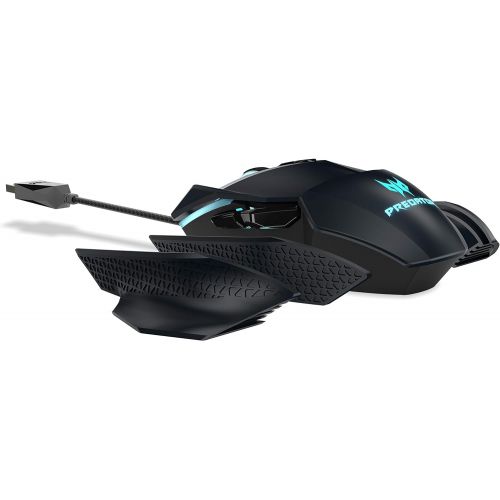 에이서 Acer Predator Cestus 500 RGB Gaming Mouse  Dual Omron switches 70M Click Lifetime, Customizable ambidextrous and Ergonomic Design, On Board Memory and programmable Buttons