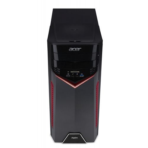 에이서 Acer Aspire Gaming Desktop, AMD Ryzen 7 1700X Processor, NVIDIA GeForce GTX 1060, 16GB DDR4, 256GBSSD, 1TB HDD, GX-281-UR12