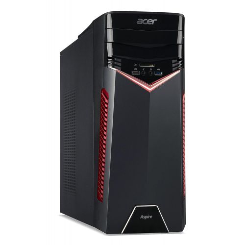 에이서 Acer Aspire Gaming Desktop, AMD Ryzen 7 1700X Processor, NVIDIA GeForce GTX 1060, 16GB DDR4, 256GBSSD, 1TB HDD, GX-281-UR12