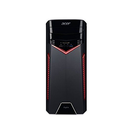 에이서 Acer Desktop Computer Aspire GX-281-UR16 Ryzen 5 1400 (3.20GHz) 8GB RAM 1 TB HDD 256GB SSD GTX 1050 Ti Windows 10 Home