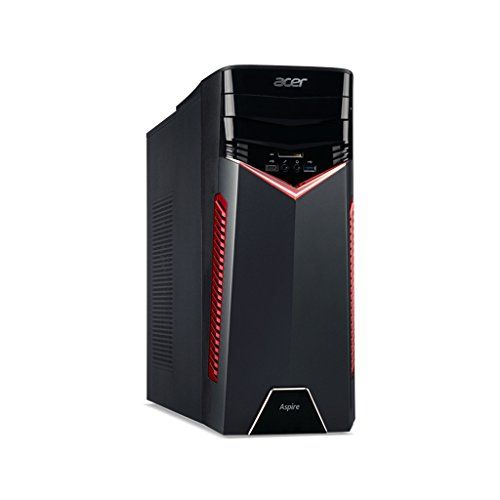 에이서 Acer Desktop Computer Aspire GX-281-UR16 Ryzen 5 1400 (3.20GHz) 8GB RAM 1 TB HDD 256GB SSD GTX 1050 Ti Windows 10 Home