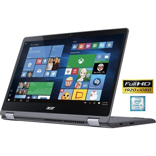 에이서 2017 Acer 360° Flip 2-in-1 15.6 Full HD IPS Touchscreen Laptop, 7th Gen Intel i5-7200U 2.5GHz Processor, 8GB DDR4 RAM, 1TB HDD, 802.11AC, USB Type-C, HDMI, Bluetooth, Webcam, Backl