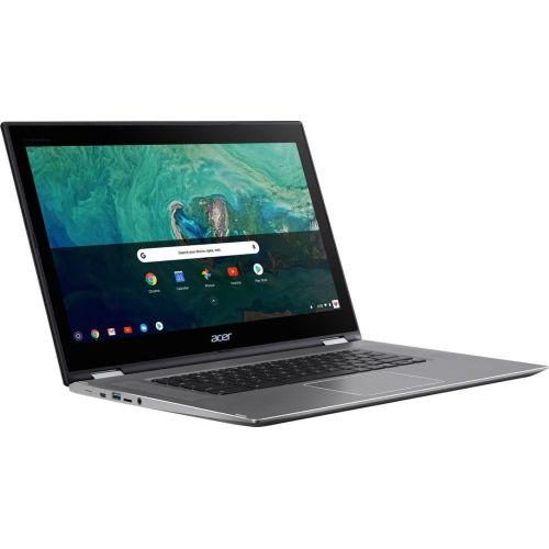 에이서 Acer - Spin 15 2-in-1 15.6 Touch-Screen Chromebook - Intel Pentium - 4GB Memory - 64GB Solid State Drive - Sparkly Silver