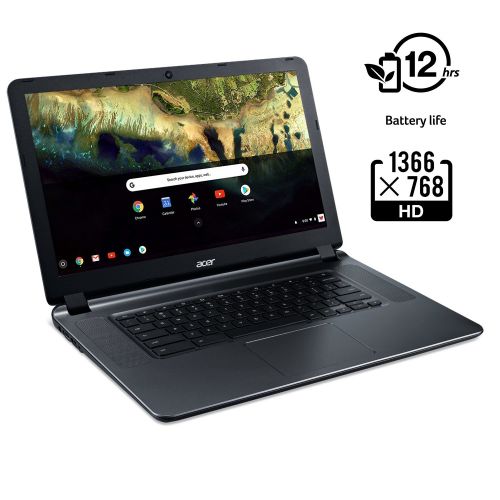 에이서 Acer Chromebook 15 CB3-532-C4ZZ, Celeron N3060, 15.6 HD, 4GB LPDDR3, 32GB Storage, Google Chrome