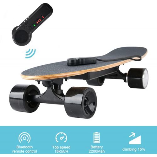  Aceshin Electric Skateboard 350W Motorized Compact E-Skateboard with Wireless Remote Control Colorful LED Light 21 MPH Top Speed for Adult Teens