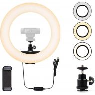 [아마존 핫딜]  [아마존핫딜]AceTaken Webcam Light, Ring Light for Logitech Webcam C920,C922x,C930e,Brio 4K,C925e,C922,C930,C615 1/4 Screw Hole- 12 Light