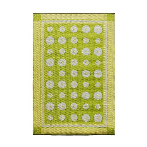  Achla Designs Dots Indoor/Outdoor Floor Mat, 4 x 6-ft, Plantain