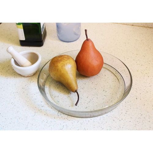  [아마존베스트]Achla Designs 8 3/4-in Glass Plate, Plant Tray Terrarium Saucer