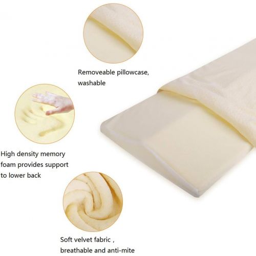  [아마존 핫딜] Acksonse Lumbar Pillow for Sleeping Memory Foam Back Pain Support Lower Back Cushion in Bed Waist Support Cushion Pregnant Woman Hip Knee Spine Alignment Sciatic Nerve Pain Relief