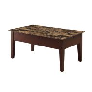 Acme Furniture ACME Furniture Dusty II Coffee Table, Light Brown and Cherry