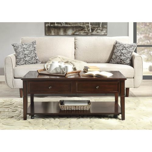  Acme Furniture Acme Malachi Coffee Table with Lift Top, Walnut