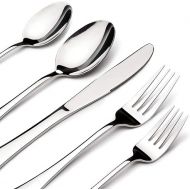 Silverware Set for 8, 40 Piece Heavy Duty Stainless Steel Flatware Utensils Cutlery Set Including Steak Knife Fork and Spoon, Dishwasher Safe, Gift Package for Wedding Housewarming