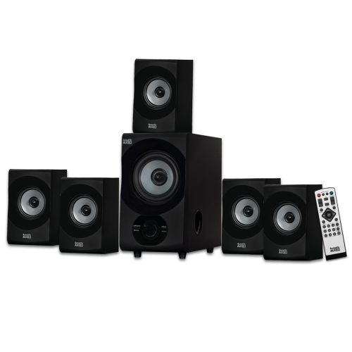  Acoustic Audio by Goldwood Acoustic Audio AA5172 Home Theater 5.1 Bluetooth Speaker System with USB  SD