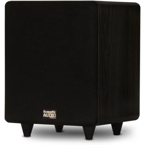  [아마존베스트]Acoustic Audio by Goldwood Acoustic Audio PSW300-8 Home Theater Powered 8 LFE Subwoofer Black Front Firing Sub