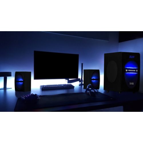  Acoustic Audio by Goldwood Acoustic Audio LED Bluetooth 2.1-Channel Home Theater Stereo System Black (AA2106)