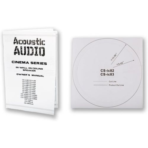  Acoustic Audio by Goldwood Acoustic Audio CS-IC83 in Ceiling 8 Speaker 2 Pair Pack 3 Way Home Theater 1400 Watt