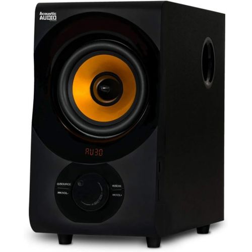  Acoustic Audio by Goldwood Bluetooth 2.1 Speaker System 2.1-Channel Home Theater Speaker System, Black (AA2170)