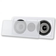 Acoustic Audio by Goldwood Acoustic Audio CS-IW26CC 250 Watts In-Wall Dual 6.5-Inch Center Channel Speaker, White