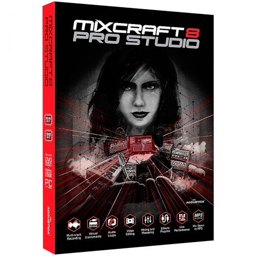  Acoustica},description:Mixcraft 8 is the ultimate software tool for pro-level mixing and mastering. With six additional virtual instruments and 28 additional effects, Mixcraft 8 Pr