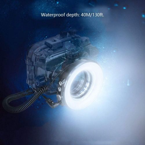  [아마존베스트]Acouto 67mm Waterproof Underwater Diving LED Ring Flash Light for Camera Or Housing Case