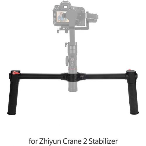  Acouto Double Grip Stabilizer, Cardan Grip Stabilizer Double Grip Aluminum Alloy Handle of Lightweight Dash Extension Camera for Zhiyun Crane 2