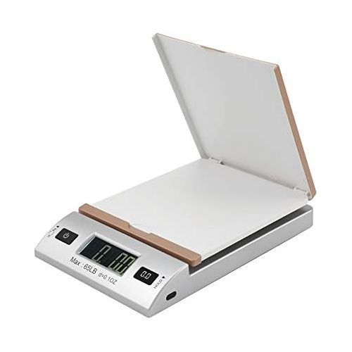  [아마존베스트]Acteck A-CK65GS 65LBx0.1OZ Digital Shipping Postal Scale with Batteries and AC Adapter, Gold Silver