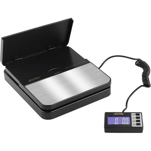  [아마존베스트]Acteck 150LB x 0.1 OZ Extended Display Digital Shipping Postal Scale with AC Adapter, Black