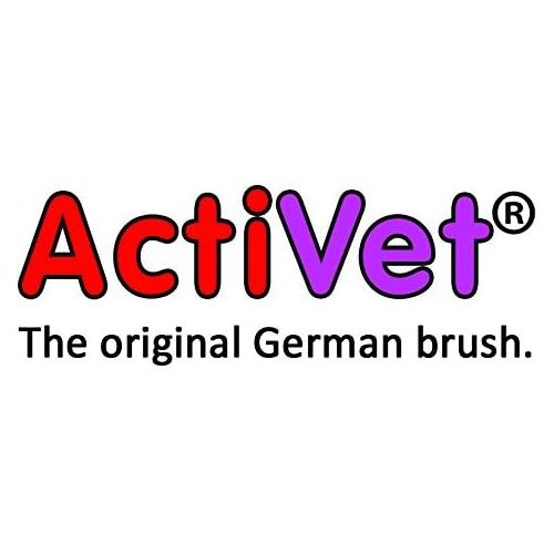  ActiVet Silver Firm Coatgrabber German Grooming Brush 9.0 cm