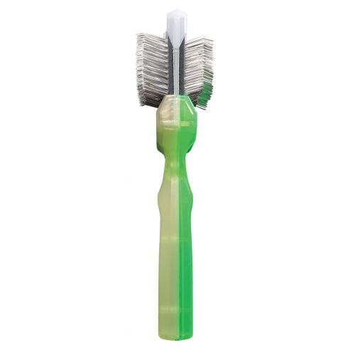  ActiVet SilCoater Duo - German Grooming Brush 9.0 cm