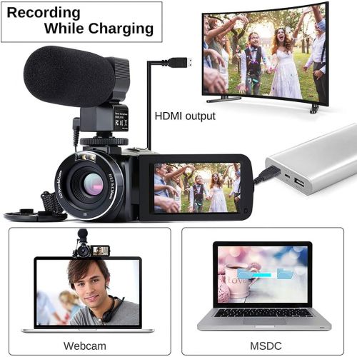  [아마존핫딜][아마존 핫딜] Actinow Video Camera Camcorder WiFi IR Night Vision FHD 1080P 30FPS 26MP YouTube Vlogging Camera Recorder 3 Touch Screen 16X Digital Zoom Digital Camera with Microphone Remote Control