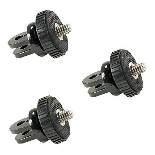  Action Mount - 3 pc Universal Conversion Adapter Set for Sport Camera. Has Camera Screw (1/4-20), Easily Connect Action Camera to Sport Camera Style Accessories. (3pcs Screw Adapte