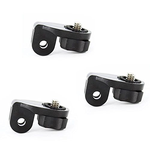  Action Mount - 3 pc Universal Conversion Adapter Set for Sony Cam, Xiaomi, or GoPro. Has Camera Screw (1/4-Inch 20), Easily Connect Action Camera to GoPro Style Accessories. (3pcs