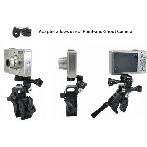  Action Mount - 3 pc Universal Conversion Adapter Set for Sony Cam, Xiaomi, or GoPro. Has Camera Screw (1/4-Inch 20), Easily Connect Action Camera to GoPro Style Accessories. (3pcs