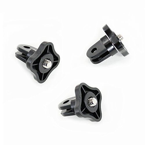  Action Mount - 3 Pieces of Universal Screw Adapter for GoPro Mounts, w/Camera Screw (1/4-Inch 20). These Conversion Adapters Work with a Point-and-Shoot Camera, or Sony Action Cam.