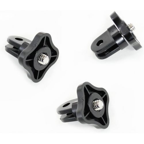  Action Mount - 3 Pieces of Universal Screw Adapter for GoPro Mounts, w/Camera Screw (1/4-Inch 20). These Conversion Adapters Work with a Point-and-Shoot Camera, or Sony Action Cam.