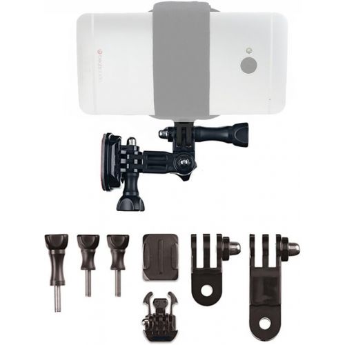  Action Mount Helmet Mounts (Flat & Curved) with 3-Way Pivots for Popular Sports Camera, or Other Action Mount Products. Flat & Curved Mounts with 3m Adhesive, Base Clip, 3-Way Pivo