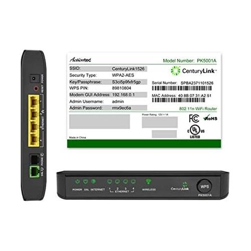  [아마존베스트]CenturyLink Actiontec PK5001A ADSL2/2+ Modem & Wireless N Router