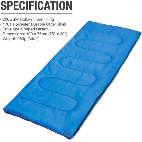  Active Era Ultra Lightweight Sleeping Bag Indoor & Outdoor - Compact, Ultralight Sleeping Bag for Warm Weather - Camping Sleeping Bags for Warm Weather, Sleepovers, Fishing, Outdoo