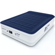 Active Era Premium Queen Size Air Mattress - Elevated Inflatable Air Bed, Electric Built-in Pump, Raised Pillow & Structured Air-Coil Technology