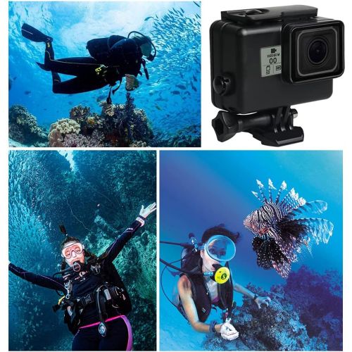  Actpe Waterproof Housing for GoPro Hero 7 Black, Underwater Diving Protective Housing Shell Case Compatible Go Pro Hero 6/5 Sports Action Camera (Black)