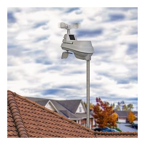  AcuRite 01535M Iris (5-in-1) Weather Station with HD Display, White Black