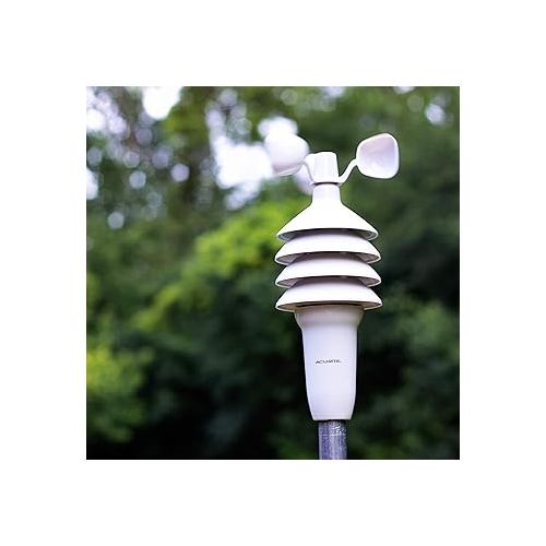  AcuRite Notos (3-in-1) Weather Station for Indoor/Outdoor Temperature, Humidity, and Wind Speed (00589M), 1.5, Full Color