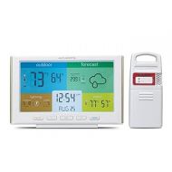 AcuRite Weather Station Forecaster for Indoor/Outdoor Temperature and Humidity and Lightning Detection with Built-in Barometer (01071), White